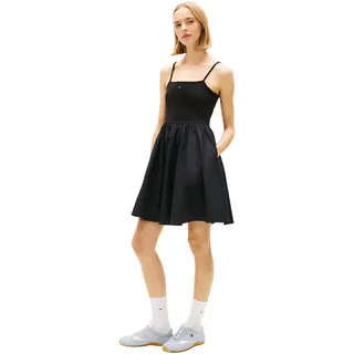 Tommy Hilfiger Kleid Minikleid Schwarz L