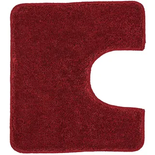 KLEINE WOLKE WC-Vorleger Seattle Rot 50 x 55 cm mit Ausschnitt
