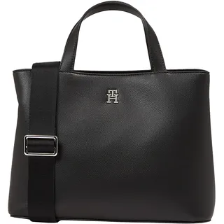 Tommy Hilfiger Handtasche TH Essential SC Satchel PSP24 Shopper Schwarz Damen