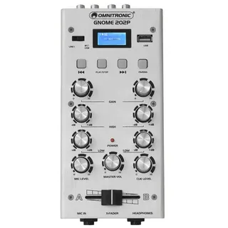 Omnitronic GNOME-202P Mini-Mixer silber