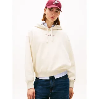 Tommy Hilfiger Hoodie Classic Script Fleece Elfenbein XXL