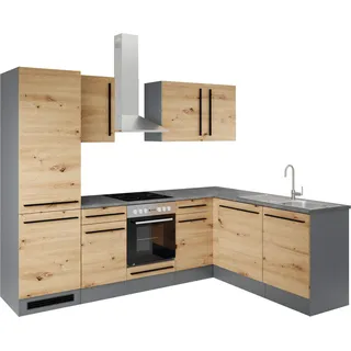 BASIC by Balculina Winkelküche L-Form 280 x 175 cm braun