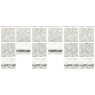 HOME WOHNIDEEN Magnetrollo RANA mit stangendurchzug, MAGNETROLLO SET,BAMBUSOPTIK,AUSBRENNER, weiß