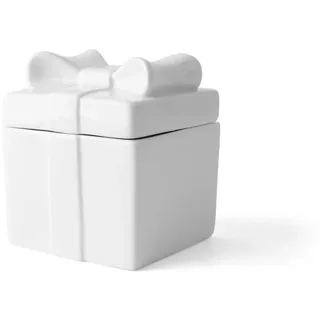Holst Porzellan GD 010 Geschenkdose Päckchen, weiß, 10 x 10 x 12 cm 2 Stück