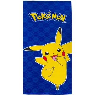 Theonoi Kinder - Handtuch Saunatuch Strandtuch Duschtuch Badetuch - 70 x 140 cm -Geschenk Jungen Mikrofaser (Pokemon Voltage)