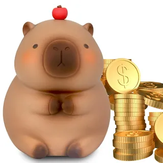 Capybara Sparschwein, 1 Pcs Sparschwein Capybara Money Coin Bank, Spardose für Hochzeit, Weihnachten, Halloween, Geburtstagsgeschenke