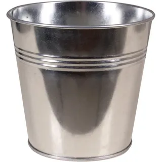 Zink-Übertopf Ø 16 cm x 14 cm Silber