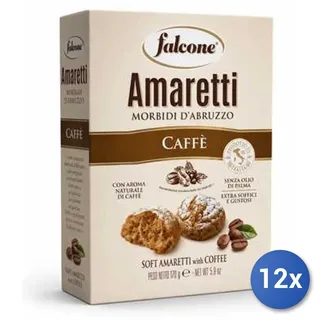 12x Falcone Multipack Weiche Amaretti Amaretto mit Kaffee 170 g
