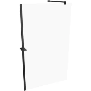 HÜPPE Select+ Seitenwand alleinstehend, Querbügel, 6mm Glasstärke, Breite 1200mm, SL0205123321, Duschkabine: Profilfarbe Black Edition Glas ESG klar