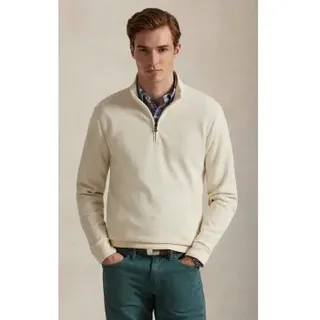 Polo Ralph Lauren für Herren. 710P04056003 Halbtransparenter beiger Pullover (L), Lässig, Baumwolle, Klassisch