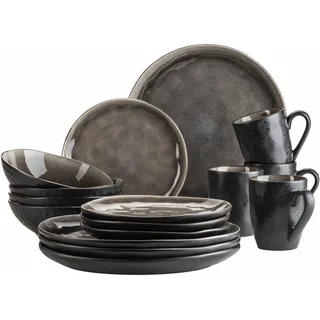 Mäser Niara Organic Kombiservice 16-tlg. braun/schwarz