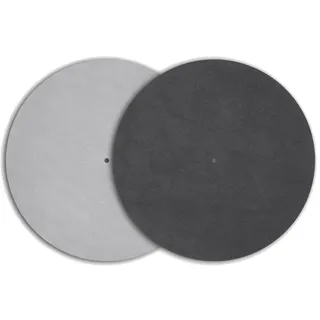 Pro-Ject Audio Systems Leather it, Plattentellerauflage aus Leder (Grau)
