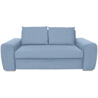 Hom`in SCHLAFSOFA Hellblau - 199x92x97 cm