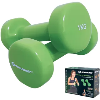 Donic Schildkröt Schildkröt Vinyl Hantel Set 2 x 1,0 kg grün