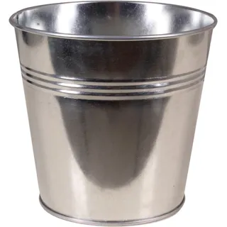 Zink-Übertopf Ø 16 cm x 14 cm Silber