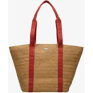 Roxy Songbirdy Tote Strandtasche Papierstroh Natural