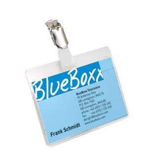 Durable Namensschild mit Clip 60 x 90 mm 25 St.