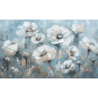 Heizkörperverkleidung, Abdeckung, Magnetische Heizkörpermatte, Blumen, 60x100