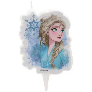 Dekora Elsa Die Eiskönigin Deko Kerze 7,5 cm bunt