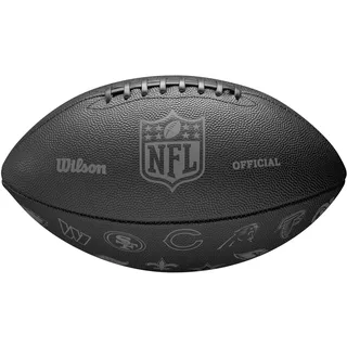 Wilson NFL 32 Team Football, Mit Einer Druckverriegelungsblase und klassischer Schnürung, Stilvolles Aussehen, Aus robusten Materialien, Farbe: Schwarz,
