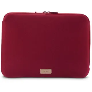 Hama Laptoptasche »Gepolsterte Laptoptasche, Schutzhülle Notebook für 13,3 bis 14,1 Zoll« 34 bis 36 cm, 360° Rundumschutz, super schlank, Material Jersey, rot