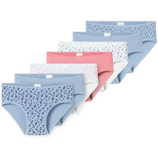 SCHIESSER Mädchen 7 Pack", Slips Unterhosen - 95/5 Organic Cotton Bio Baumwolle - Größe 92 bis 140