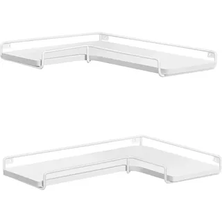 Vasagle Eckregal 2er Set L-förmig 29 cm x 40 cm Weiß