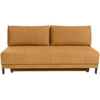 Mid.you Schlafsofa , Gelb , Textil , Füllung: Komfortschaum, Silikon , 198x91x106 cm , Made in Eu , Liegefunktion , Wohnzimmer, Sofas & Couches, Schlafsofas, Sonstige Schlafsofas