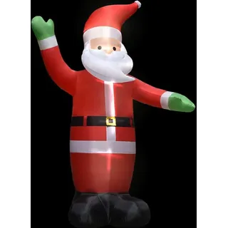 LED Weihnachtsmann Aufblasbar mit LEDs Weihnachtsdeko IP44 3 m - Rot