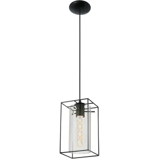 EGLO Loncino 1-flg. 15 cm schwarz/rauchglas