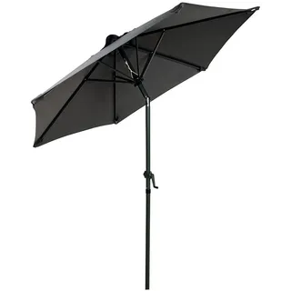Butlers Sonnenschirm Siesta , Grau , Metall, Textil , 180x180 cm , Sonnenschutz, Sonnenschirme