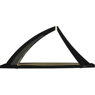 Tietze Erzgebirgsdegn LED Schwibbogen »modern wood Bogen NEW LINE unbestückt anthrazit«