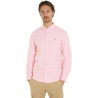 Tommy Jeans Herren Hemd Tjm Entry Reg Oxford Shirt Freizeithemd, Rosa (Tickled Pink), XS