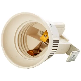 Electraline 71144 E27 Glühlampenfassung mit Halterung und 2 x M4 Löcher