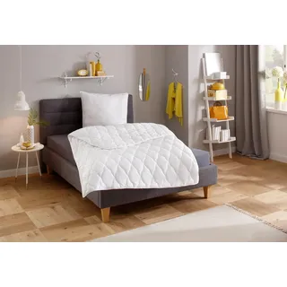 my home Microfaserbettdecke »Mondschein, Bettdecke 135x200 cm, 155x220 cm, 200x200 cm« leicht Füllung Polyester 1 Stk. tlg. Bettdecken, Sommer, Winter; allergiker geeignet (Hausstauballergiker), weiß