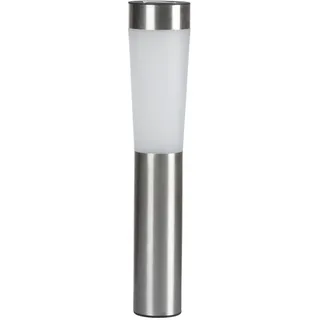 Grundig LED Solar Lampe Stahl 7,5 x 7,5 x 56 cm silber