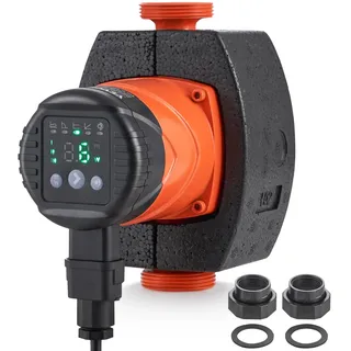 Vevor Heizungspumpe 6 m Förderhöhe, Umwälzpumpe, 220 V, 45 W, 60 L/min, hocheffiziente Umwälzpumpe, automatische Wasserumwälzpumpe, 1-1/2 Zoll NPT-Gewinde,