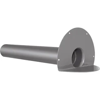 Flachdach Winkelablauf mit Flansch aus Hart PVC DN 50
