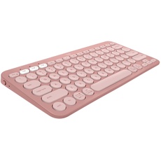 Logitech Pebble Keys 2 K380s - QWERTY Spanish Layout, Rose