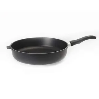 Original Gundel GUSS-BRATPFANNE INDUKTION hoch, Ø 32 cm, Höhe 7,5 cm, Hochrandpfanne PFOA-frei, Akku-Therm Boden - abnehmbarer Designer-Stiel