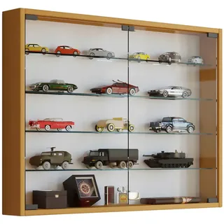 VCM Hängevitrine Mandosa L 80 x 60 x 10 cm Braun