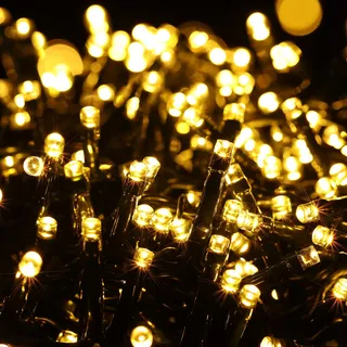 PhilzOps 1000 LED Cluster Lichterkette Außen, 25M Warmweiß Weihnachten Lichterkette Strom 8 Modi Wasserdicht Weihnachtsbaum Beleuchtung für Party Innen Zimmer Hochzeit Garten Balkon Geburtstag Deko