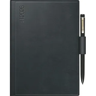 rido/idé Taschenkalender Mod. perfect/Technik I 2026 | A6, Kunststoff, schwarz