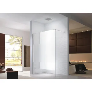 Glaszentrum Hagen (WH) 100x200 cm Walk in Dusche Satin Mitte - Weiß