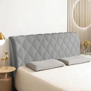 RANJIMA Bettkopfteil Hussen Bett Kopfteil Bezug, Weicher Strecken Samtstoff | Bett Kopfteil Abdeckung, Staubdichte Waschbar Schutzhülle für gepolsterte Schlafzimmer Kopfteile, Bed Headboard Cover, 200cm