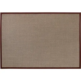 Dekowe Sisalteppich »Brasil«, rechteckig, 6 mm Höhe, Flachgewebe, Obermaterial: 100% Sisal, mit Bordüre, Wohnzimmer Dekowe braun B: 240 cm   1 St.