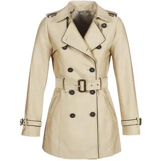 Morgan Damen-Trenchcoat, lang, piping PU 192-GALA.N, Beige, Größe 42