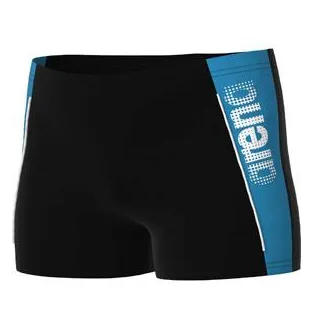 Arena Jungen B Thrice Jr Short R Swim Trunks, Schwarz-Türkis-Weiß