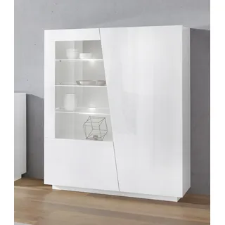 Home Affaire Highboard 120 x 146 x 43 cm Weiß hochglanz