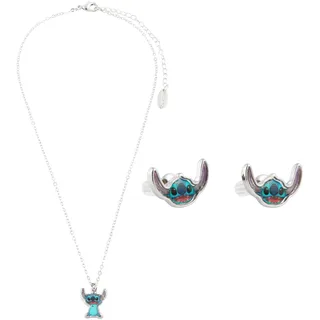 Disney Lilo und Stitch Schmuckset, Mickey & Minnie Mouse Armband Halsband Schmuckkästchen - Mädchen Geschenke